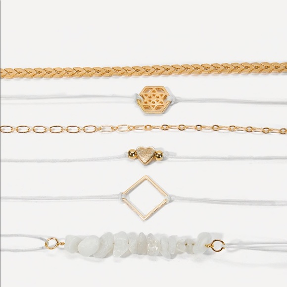 Stone and square bracelet set - Picture 5 of 5